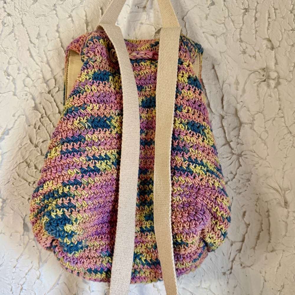 Wild Fable Colorful Crochet Backpack - Picture 6 of 8